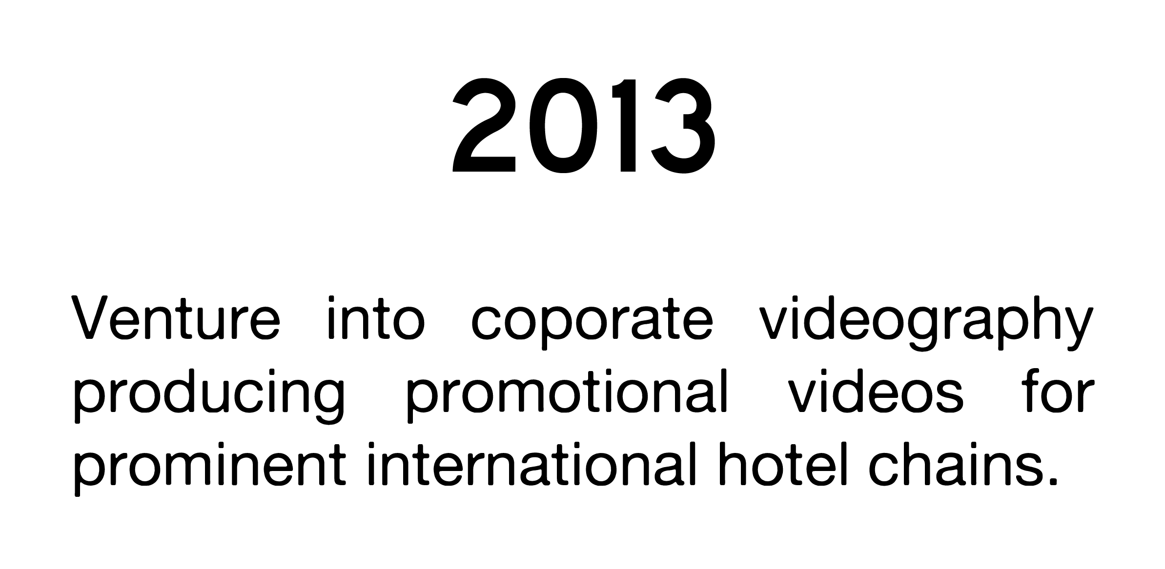 Corporate videography 2013