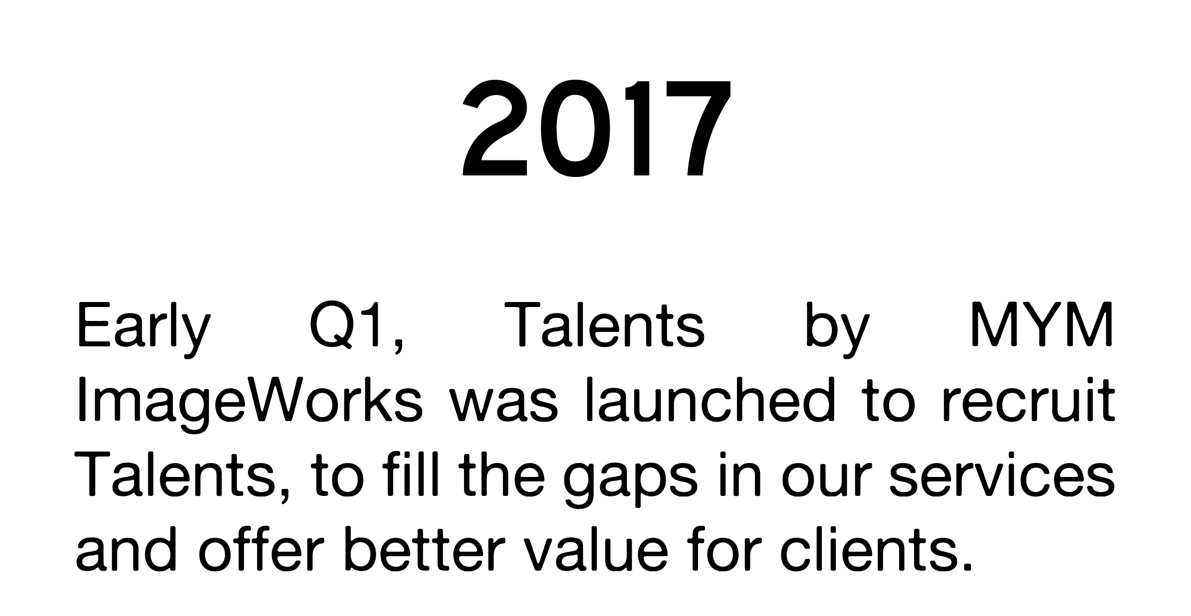 talents Establishment year 2017